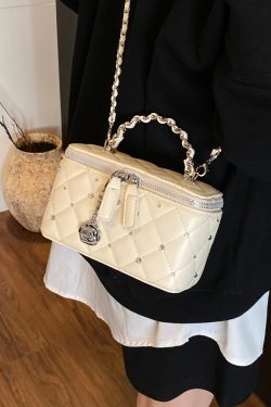 Quilted Chain Bucket Bag - Minimalist Elegant Shoulder Bag for Summer 2025, Exquisite and Trendy Design