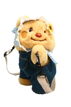 Quirky Cartoon Doll PAPA Bear Crossbody Bag for Women - Cute 2025 Style Phone Bag & Children's Backpack