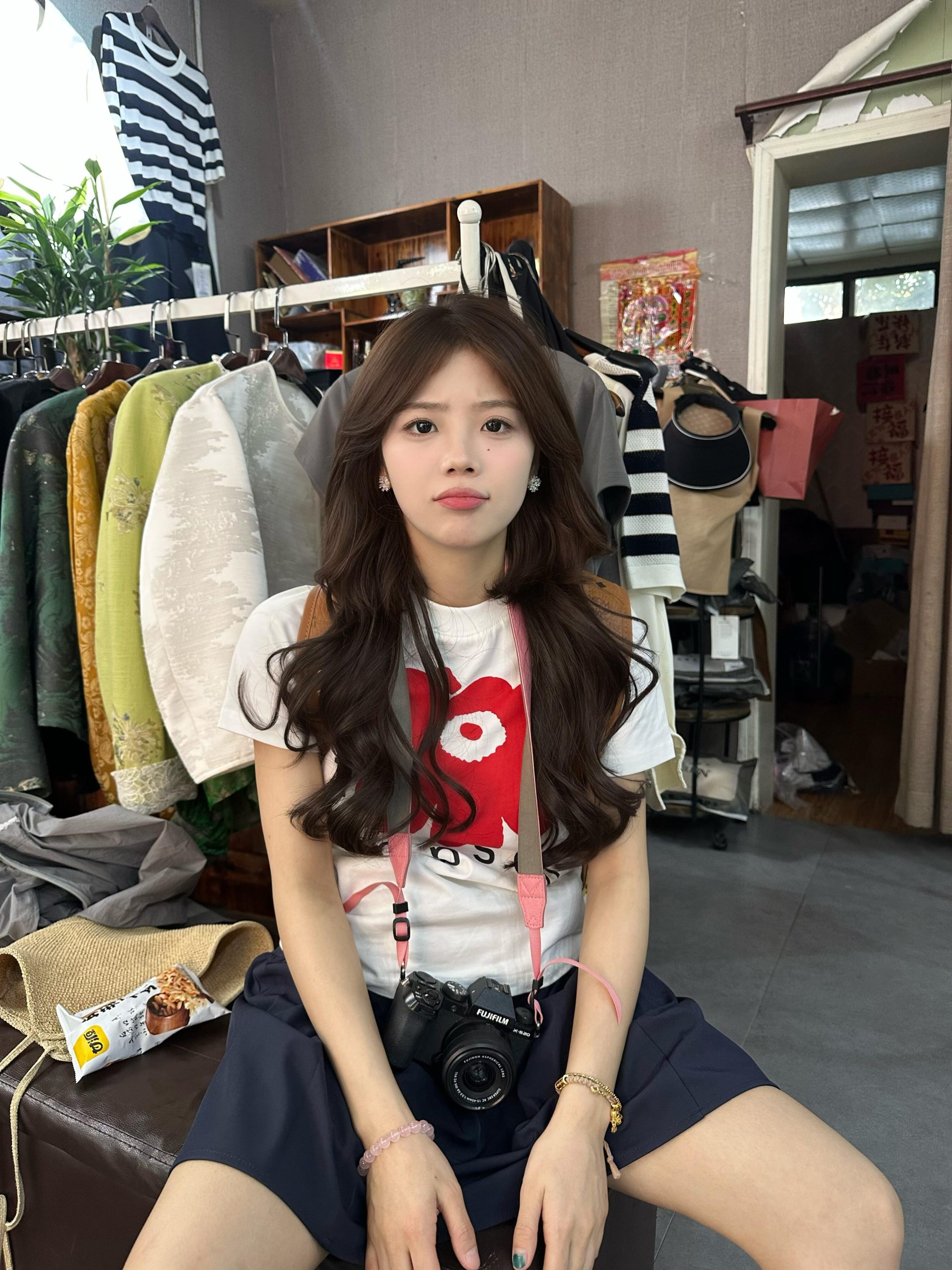 Red Floral Print Slim Fit Short Sleeve T-Shirt for Women - Casual American Style Pure Cotton Summer Top Red Floral Print Slim Fit Short Sleeve T-Shirt for Women - Casual American Style Pure Cotton Summer Top