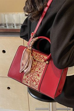 Red Tote Handbag for Women - 2025 High-End Wedding Crossbody Bag, Stylish Shoulder Bag for Bridesmaids and Brides