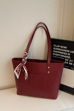 Red Women's High-End Shoulder Handbag - Large Capacity Commuting Bag for Weddings, Brides, and Bridesmaids - 2025 New Style