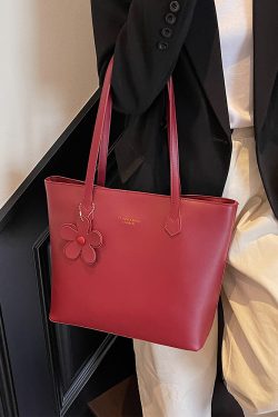 Red Women's High-End Shoulder Handbag - Large Capacity Commuting Bag for Weddings, Brides, and Bridesmaids - 2025 New Style