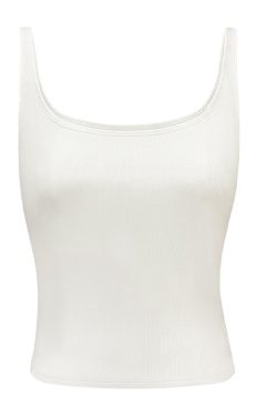 Removable Chest Pad Tank Top for Women - Slim Fit Elastic Knitted Camisole, European American Style, Sexy and Stylish