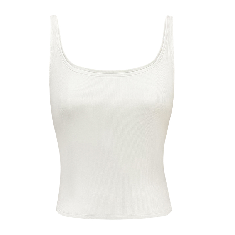 Removable Chest Pad Tank Top for Women - Slim Fit Elastic Knitted Camisole, European American Style, Sexy and Stylish Removable Chest Pad Tank Top for Women - Slim Fit Elastic Knitted Camisole, European American Style, Sexy and Stylish