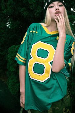 Retro American Sexy Loose Letter Print Short Sleeve Sports T-Shirt for Women - Versatile Casual Top, Y2K Fashion Trend