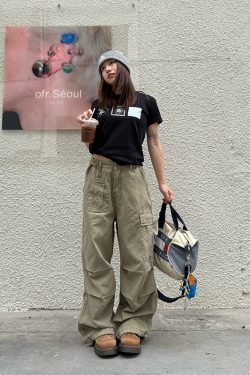 Retro American-Style Multi-Pocket Wide-Leg Work Pants for Men and Women - Casual Slimming Loose Fit Long Trousers