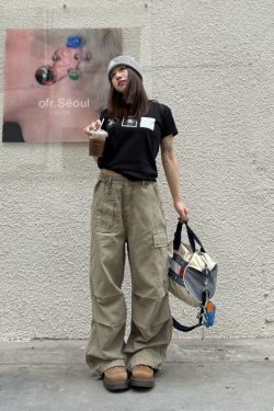 Retro American-Style Multi-Pocket Wide-Leg Work Pants for Men and Women - Casual Slimming Loose Fit Long Trousers