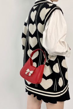 Retro Bow Crossbody Bag for Women - Exquisite Chain Design, Small Handbag, Trendy Niche Style for 2025