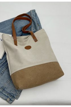 Retro Canvas Tote Bag for Women, 2025 Fashion Large Capacity Shoulder Bag, Versatile Commuter Style