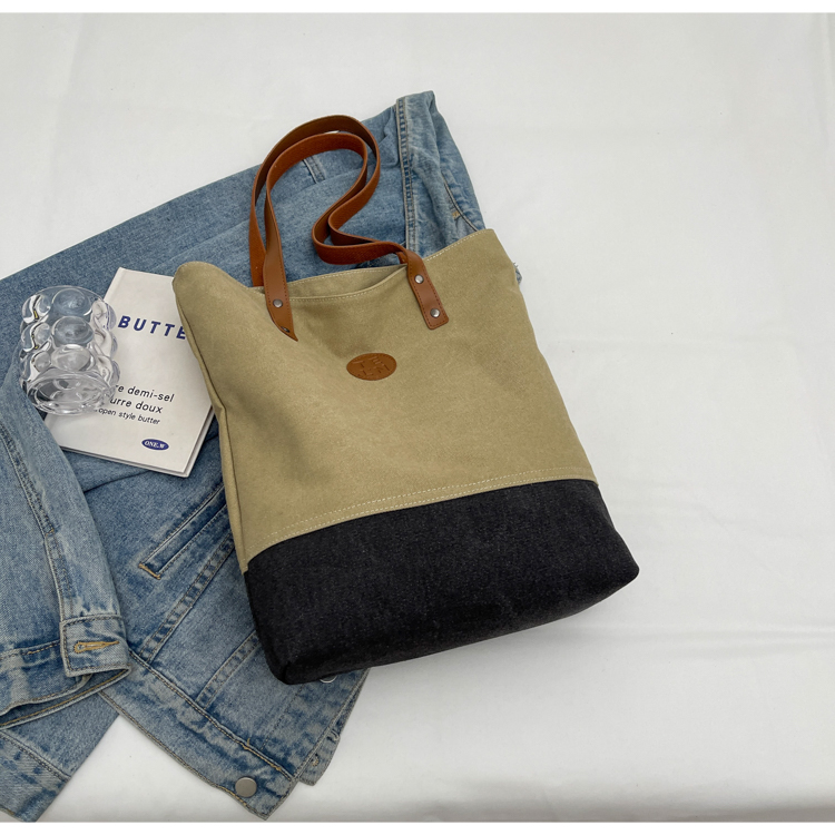 Retro Canvas Tote Bag for Women, 2025 Fashion Large Capacity Shoulder Bag, Versatile Commuter Style Retro Canvas Tote Bag for Women, 2025 Fashion Large Capacity Shoulder Bag, Versatile Commuter Style