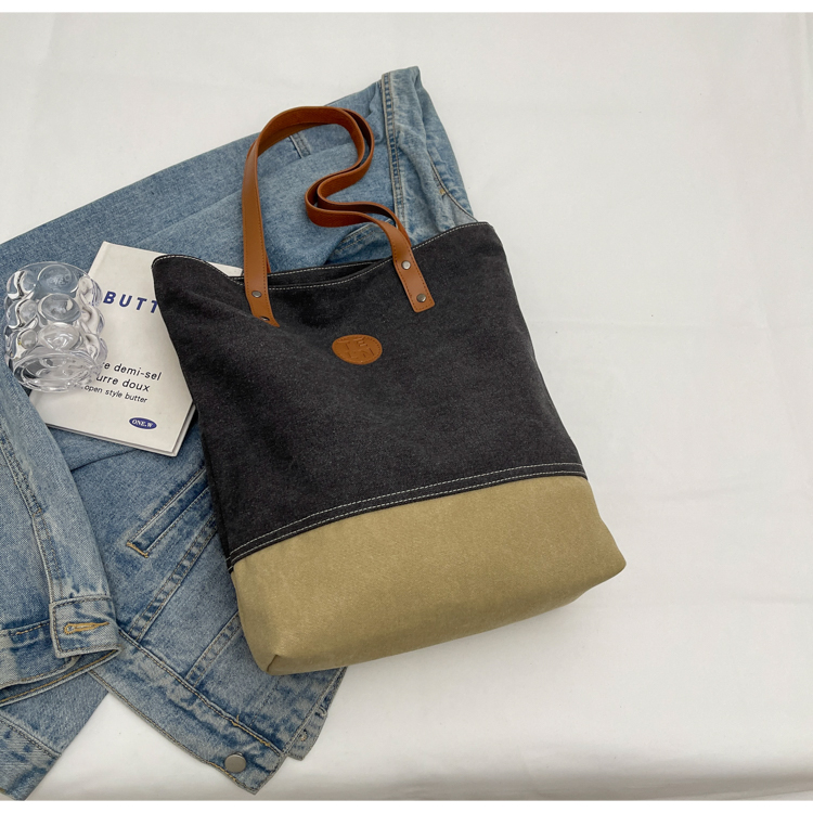 Retro Canvas Tote Bag for Women, 2025 Fashion Large Capacity Shoulder Bag, Versatile Commuter Style Retro Canvas Tote Bag for Women, 2025 Fashion Large Capacity Shoulder Bag, Versatile Commuter Style