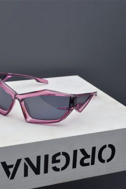 Retro Cat-Eye Punk Sunglasses for Men and Women - Trendy Futuristic Alien Style - Millennial Spicy Girl Fashion Accessory