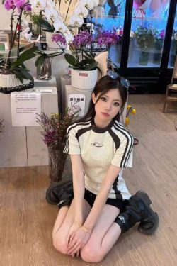 Retro Color-Blocked Raglan Short Sleeve T-Shirt for Women, Slim Fit Sporty Top, Summer Style for Trendy Girls