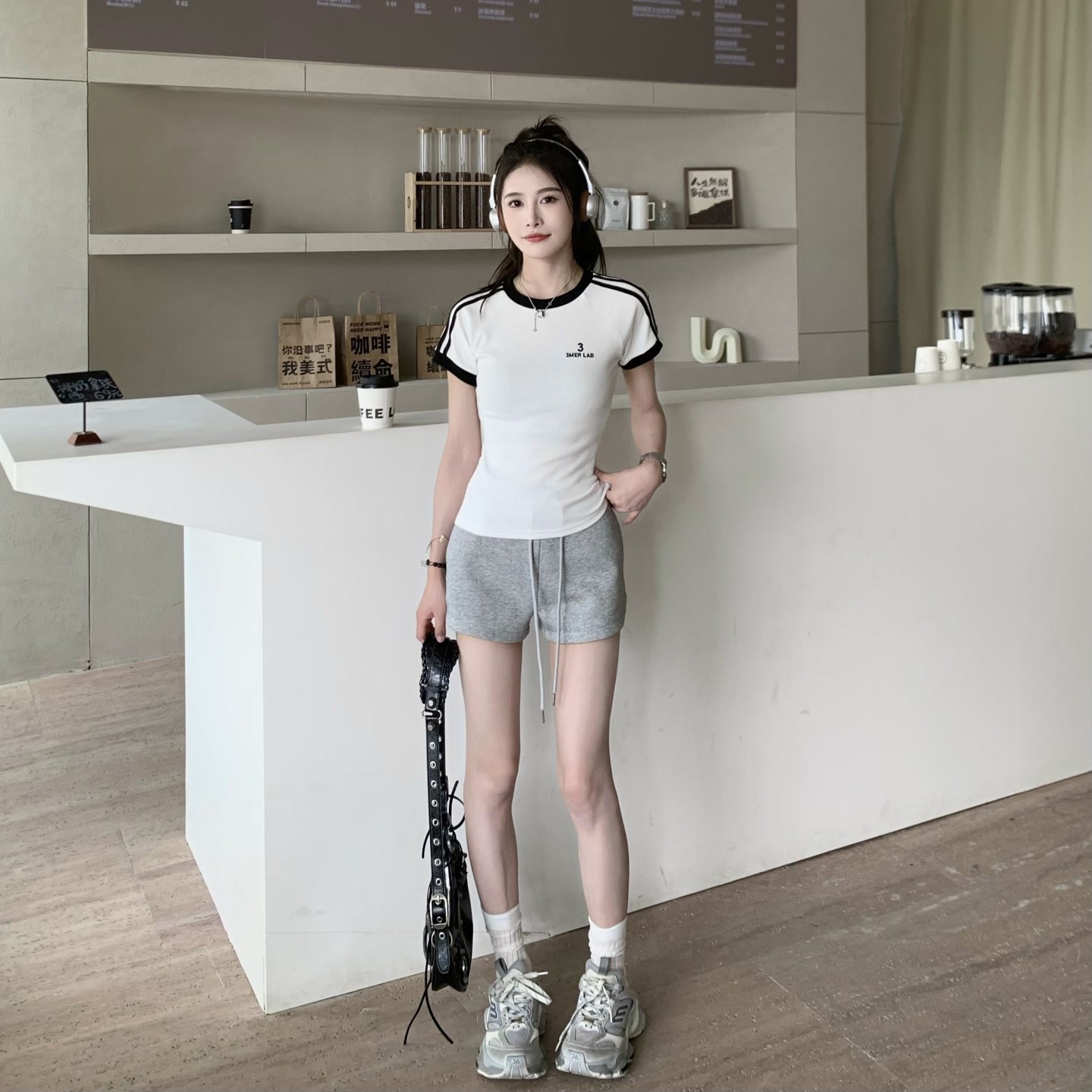 Retro Color-Blocking Short Sleeve T-Shirt for Women - 2024 Summer Raglan Sleeve Slim Fit Top, Y2K Inspired Fashion Retro Color-Blocking Short Sleeve T-Shirt for Women - 2024 Summer Raglan Sleeve Slim Fit Top, Y2K Inspired Fashion