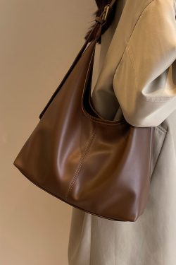 Retro Commuter Underarm Bag for Women - 2025 Autumn Winter Versatile Tote Shoulder Bag with High-End Feel