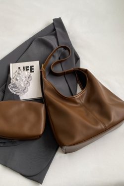 Retro Commuter Underarm Bag for Women - 2025 Autumn Winter Versatile Tote Shoulder Bag with High-End Feel