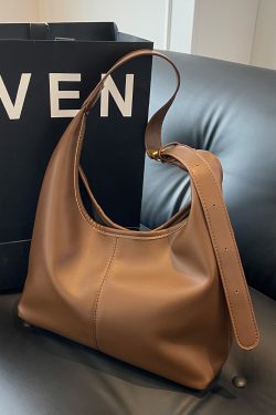 Retro Commuter Underarm Bag for Women - 2025 Autumn Winter Versatile Tote Shoulder Bag with High-End Feel