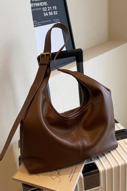 Retro Commuter Underarm Bag for Women - 2025 Autumn Winter Versatile Tote Shoulder Bag with High-End Feel