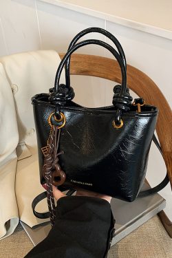 Retro Handheld Bucket Bag for Women - Minimalist Casual Shoulder Bag, 2025 Autumn Winter Style, Korean Fashion Trend