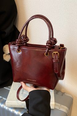 Retro Handheld Bucket Bag for Women - Minimalist Casual Shoulder Bag, 2025 Autumn Winter Style, Korean Fashion Trend