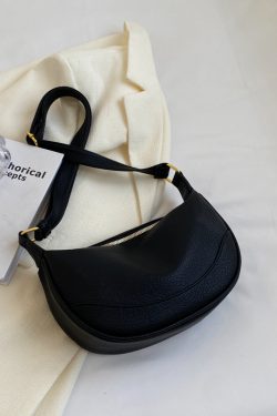 Retro High-End Fashion Small Saddle Bag for Women - Minimalist Casual Shoulder Bag for Autumn & Winter 2025, Trendy Versatile Design