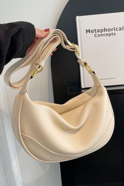 Retro High-End Fashion Small Saddle Bag for Women - Minimalist Casual Shoulder Bag for Autumn & Winter 2025, Trendy Versatile Design