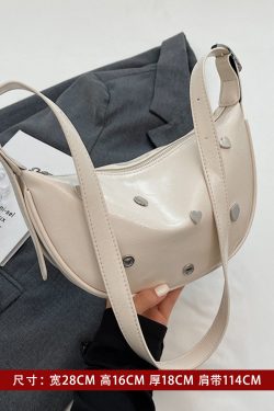 Retro High-End Fashion Small Saddle Bag for Women - Minimalist Casual Shoulder Bag for Autumn & Winter 2025, Trendy Versatile Design