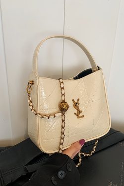 Retro High-End Oil Wax Leather Bucket Bag for Women - Trendy Versatile Shoulder Bag for Winter 2025 Fashion