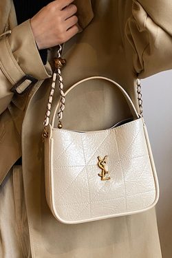 Retro High-End Oil Wax Leather Bucket Bag for Women - Trendy Versatile Shoulder Bag for Winter 2025 Fashion