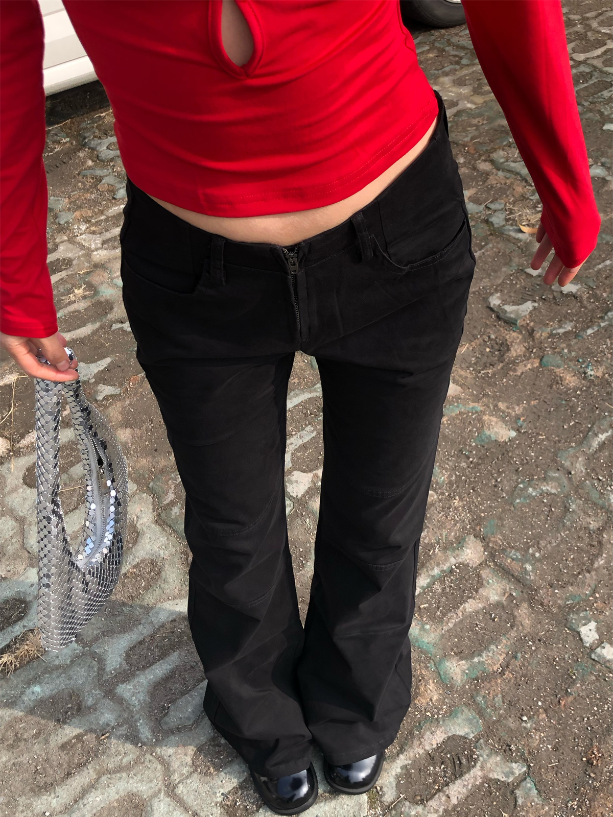 Retro High-Waisted Slim-Fit Leggings for Women - High Elasticity Casual Cotton Pants with Spicy Detail - Versatile American Style Retro High-Waisted Slim-Fit Leggings for Women - High Elasticity Casual Cotton Pants with Spicy Detail - Versatile American Style