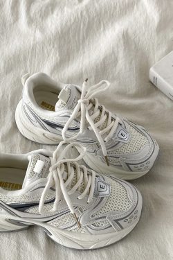 Retro Hong Kong Style Thick-Soled Height-Increasing Dad Shoes for Women - Trendy, Lightweight, Versatile Casual Sports Footwear