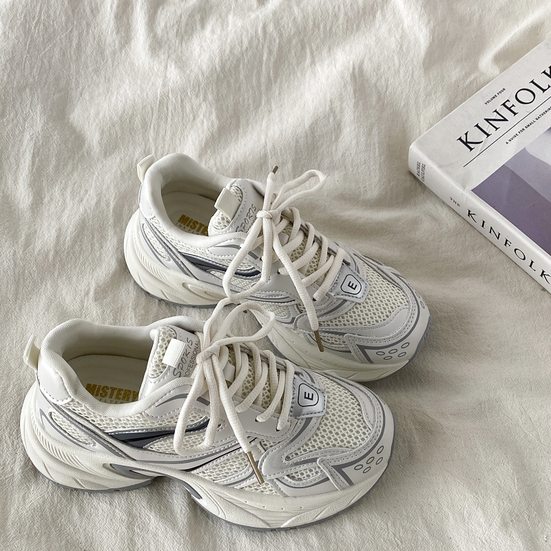 Retro Hong Kong Style Thick-Soled Height-Increasing Dad Shoes for Women - Trendy, Lightweight, Versatile Casual Sports Footwear Retro Hong Kong Style Thick-Soled Height-Increasing Dad Shoes for Women - Trendy, Lightweight, Versatile Casual Sports Footwear