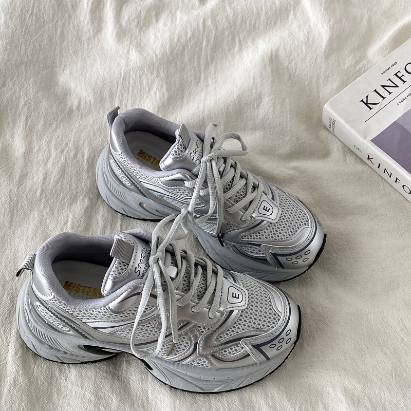 Retro Hong Kong Style Thick-Soled Height-Increasing Dad Shoes for Women - Trendy, Lightweight, Versatile Casual Sports Footwear Retro Hong Kong Style Thick-Soled Height-Increasing Dad Shoes for Women - Trendy, Lightweight, Versatile Casual Sports Footwear