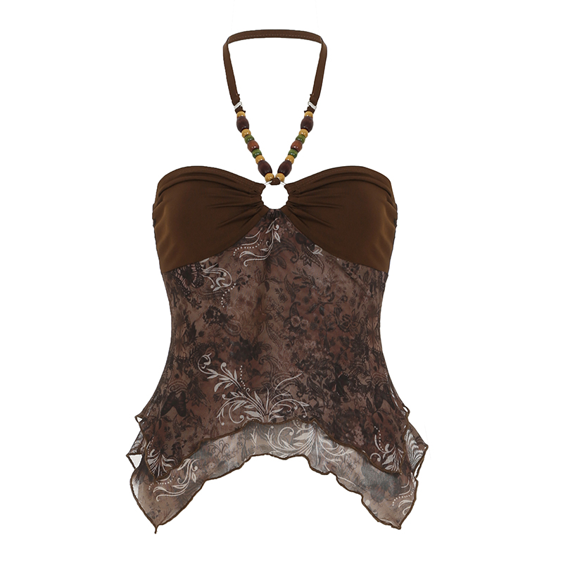 Retro Irregular Lace Splicing Half Skirt - Flowy Bodycon Low-Waist Short Skirt for Vacation Style, Y2K Fashion Retro Irregular Lace Splicing Half Skirt - Flowy Bodycon Low-Waist Short Skirt for Vacation Style, Y2K Fashion