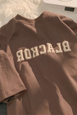 Retro Japanese-Style Pure Cotton Short Sleeve T-Shirt for Men & Women, Plus Size, Loose-Fitting Harajuku Couple Fashion