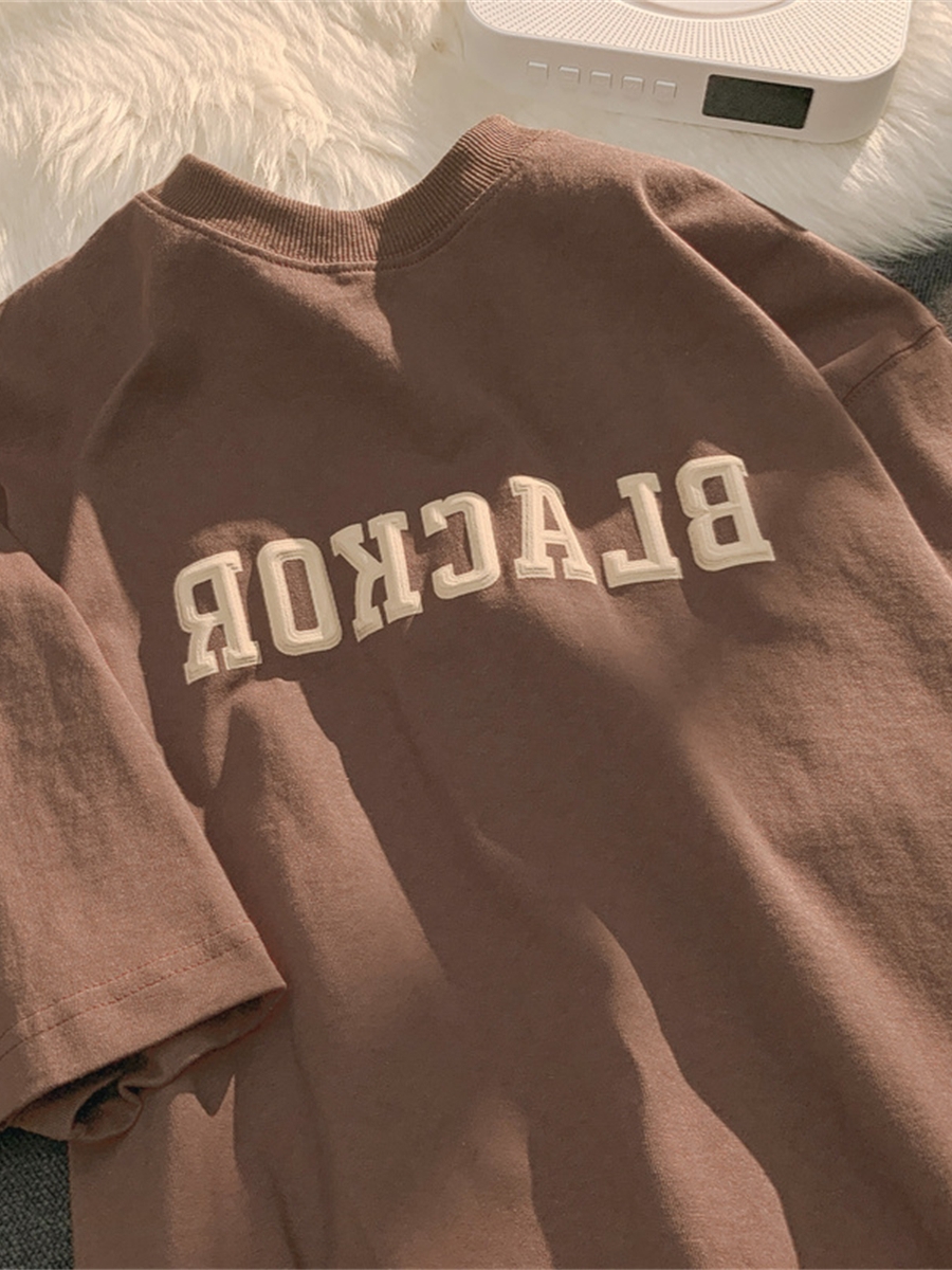 Retro Japanese-Style Pure Cotton Short Sleeve T-Shirt for Men & Women, Plus Size, Loose-Fitting Harajuku Couple Fashion Retro Japanese-Style Pure Cotton Short Sleeve T-Shirt for Men & Women, Plus Size, Loose-Fitting Harajuku Couple Fashion