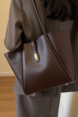 Retro Large Capacity Tote Bag for Women - 2025 Autumn Winter Commuter Shoulder Bag, Casual Versatile Mother-Child Style