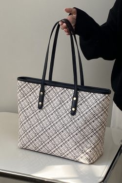 Retro Large Capacity Tote Bag for Women - Versatile Commuting Shoulder Handbag, 2025 Niche Design