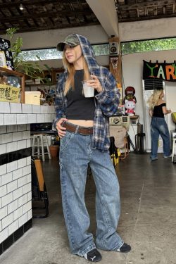 Retro Loose-Fit Straight-Leg Jeans for Men and Women - 2024 Summer Bamboo Cotton Wash, American Style Fashion Trend