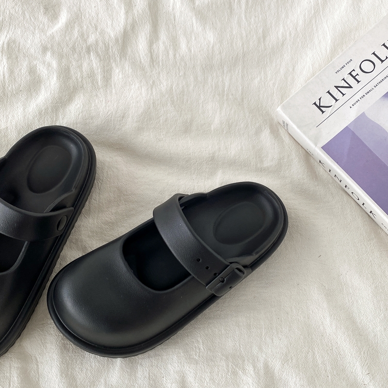 Retro Mary Jane Hole Shoes for Women - 2025 New Summer Outdoor Thick-Soled Closed-Toe Non-Slip Slippers in Y2K Style Retro Mary Jane Hole Shoes for Women - 2025 New Summer Outdoor Thick-Soled Closed-Toe Non-Slip Slippers in Y2K Style
