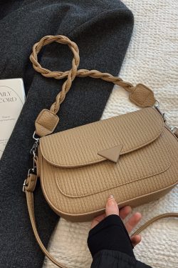 Retro Minimalist Saddle Bag for Women - 2025 Spring Casual Shoulder Bag, Trendy Versatile Design