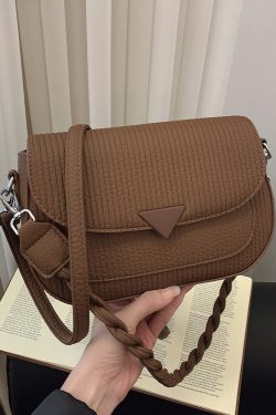 Retro Minimalist Saddle Bag for Women - 2025 Spring Casual Shoulder Bag, Trendy Versatile Design