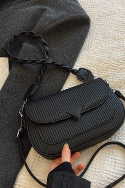 Retro Minimalist Saddle Bag for Women - 2025 Spring Casual Shoulder Bag, Trendy Versatile Design