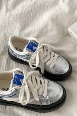 Retro Mint Green Board Shoes for Women - Spring 2025 Casual Sports Sneakers with Thick Sole, Versatile Y2K Style for Students