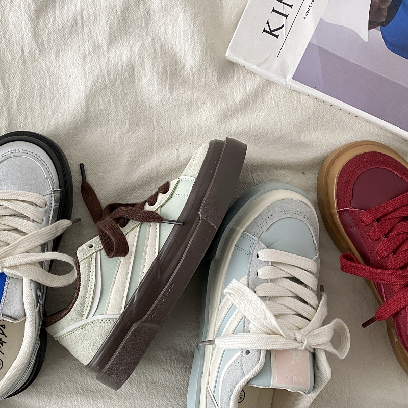 Retro Mint Green Board Shoes for Women - Spring 2025 Casual Sports Sneakers with Thick Sole, Versatile Y2K Style for Students Retro Mint Green Board Shoes for Women - Spring 2025 Casual Sports Sneakers with Thick Sole, Versatile Y2K Style for Students