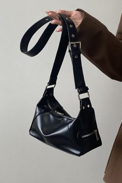 Retro Motorcycle Style Women's Crossbody Bag - Versatile Small Shoulder Bag for Casual Street Fashion