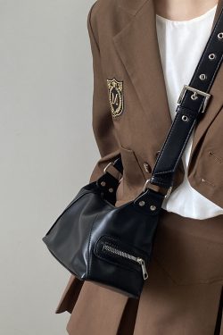 Retro Motorcycle Style Women's Crossbody Bag - Versatile Small Shoulder Bag for Casual Street Fashion