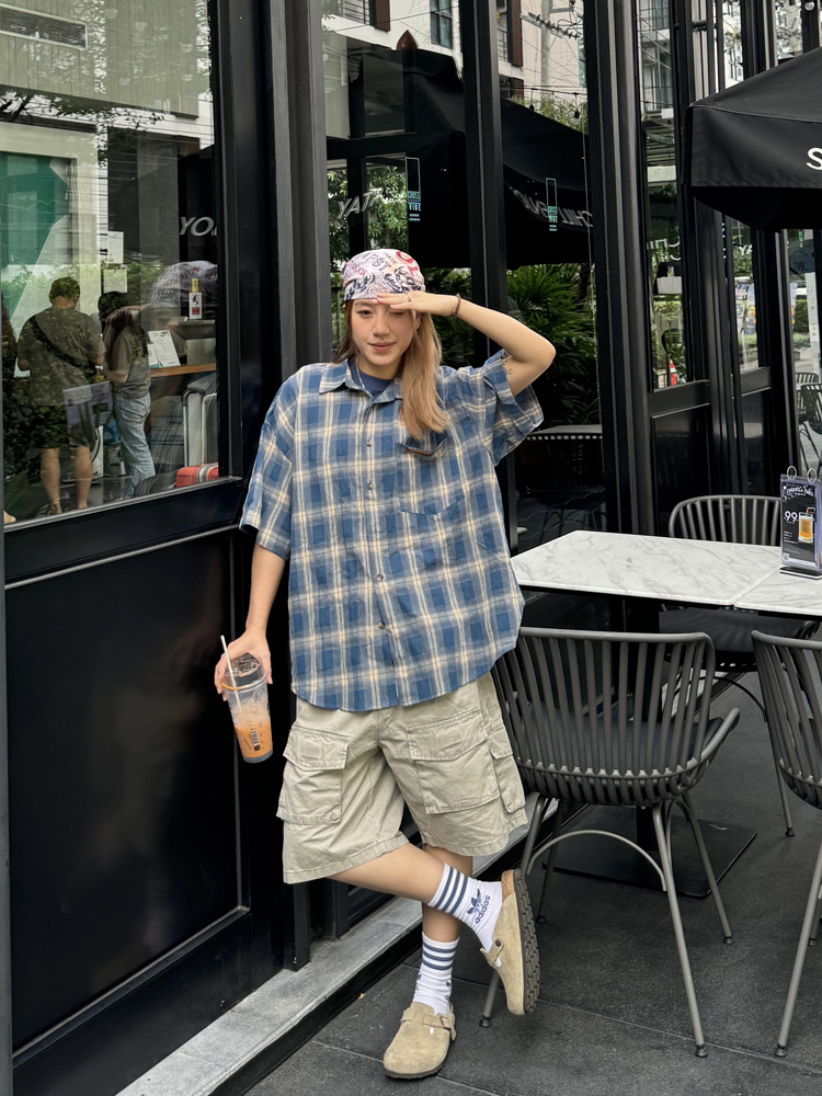 Retro Multi-Pocket Work Shorts for Men and Women - Casual Loose Washed Straight-Leg 5-Point Shorts in Japanese Summer Style Retro Multi-Pocket Work Shorts for Men and Women - Casual Loose Washed Straight-Leg 5-Point Shorts in Japanese Summer Style