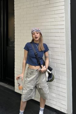 Retro Multi-Pocket Work Shorts for Men and Women - Casual Loose Washed Straight-Leg 5-Point Shorts in Japanese Summer Style