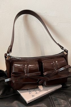 Retro Oil Wax Leather Underarm Bag for Women - 2025 Winter Casual Shoulder Bag, Niche High-End Dumpling Style